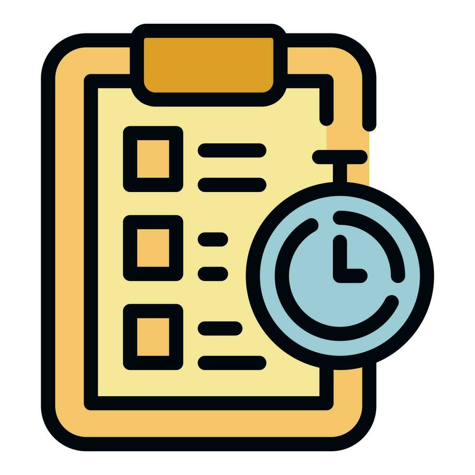 date limite la concrétisation icône vecteur plat