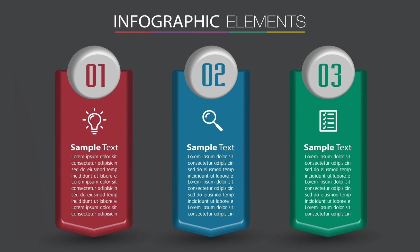 infographie de bannière de modèle de zone de texte moderne vecteur