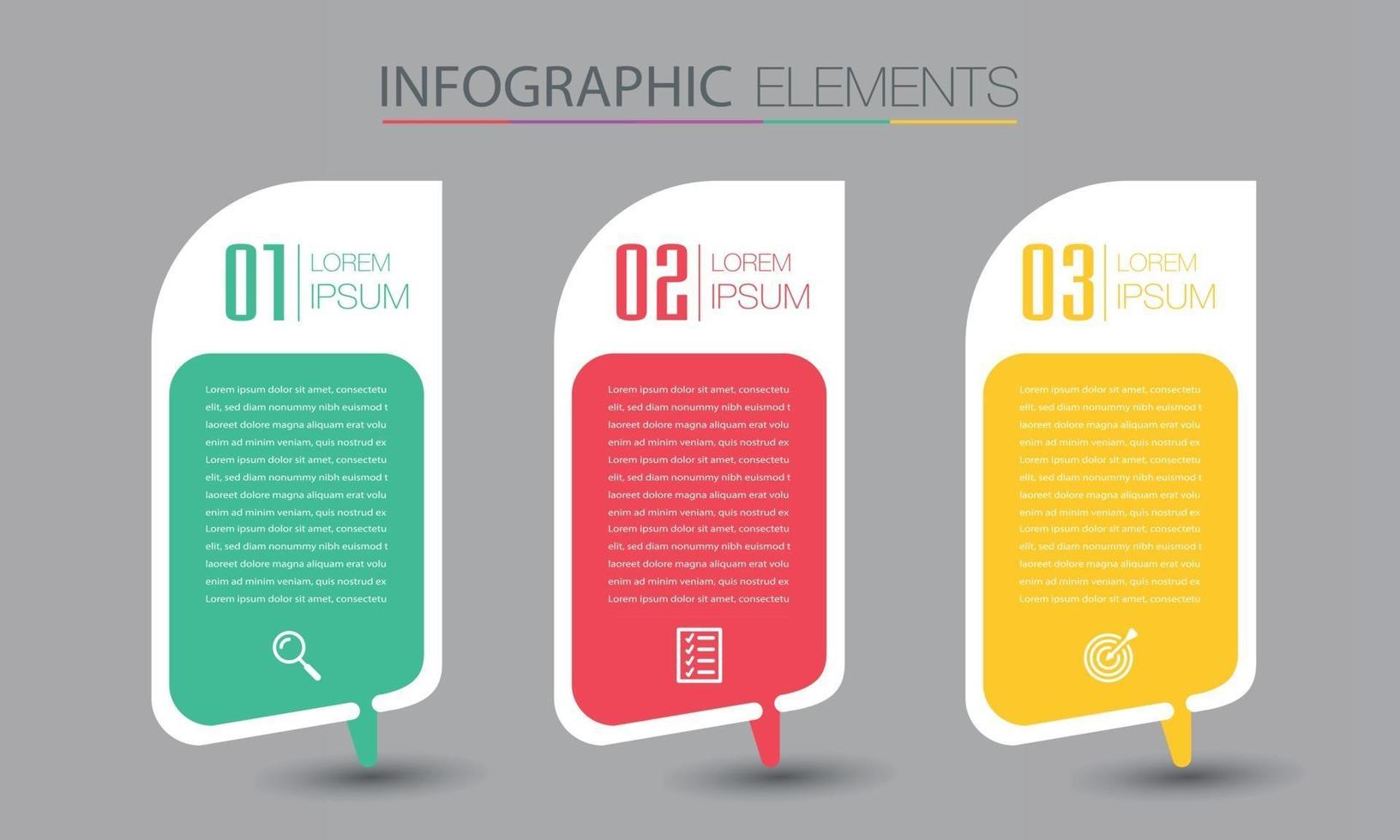 infographie de bannière de modèle de zone de texte moderne vecteur