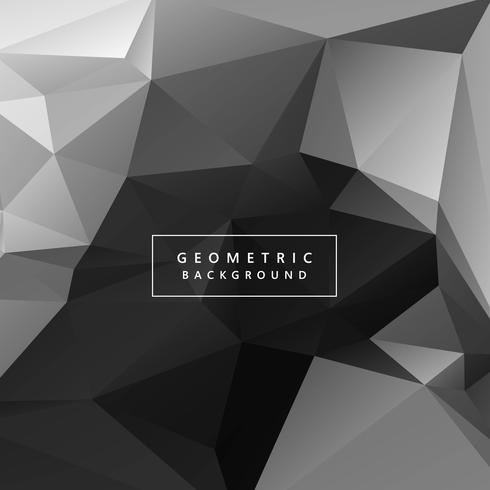 Illustration de fond abstrait polygone géométrique gris vecteur