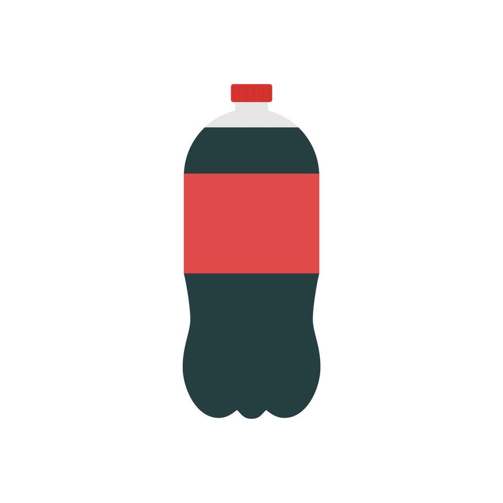 bouteille de un soda plat conception vecteur illustration. doux boisson icône