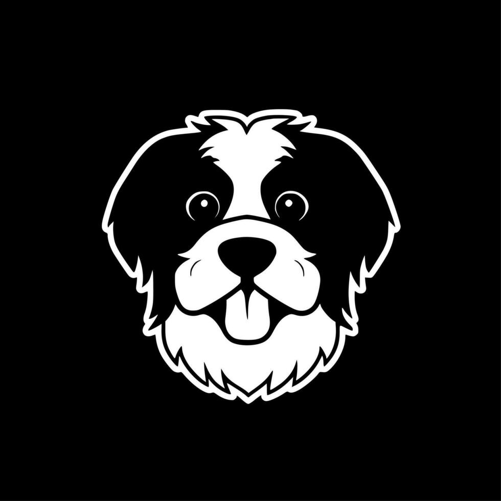 chien - minimaliste et plat logo - vecteur illustration