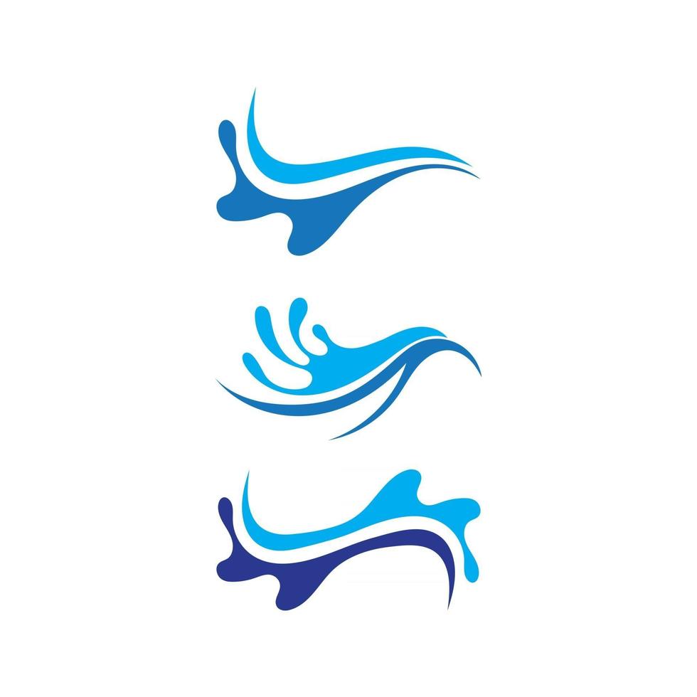 icônes de modèle de logo de plage de vagues et de symboles app vecteur