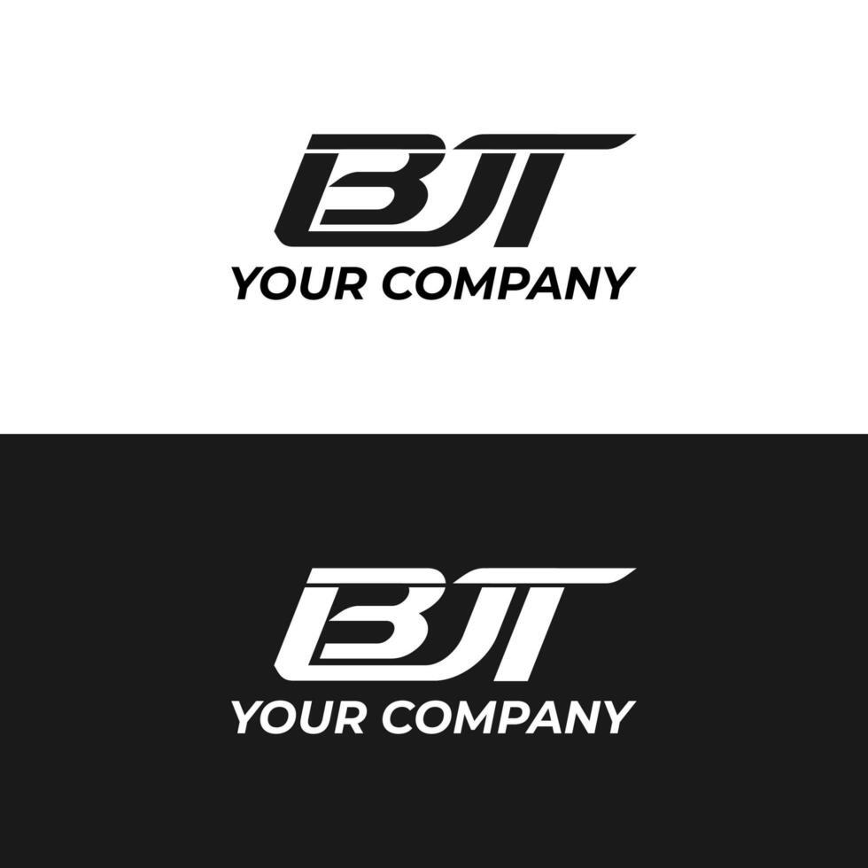 initiale lettre bjt monogramme logo vecteur conception