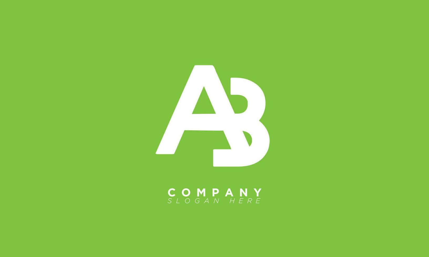 ab alphabet lettres initiales monogramme logo ba, a et b vecteur