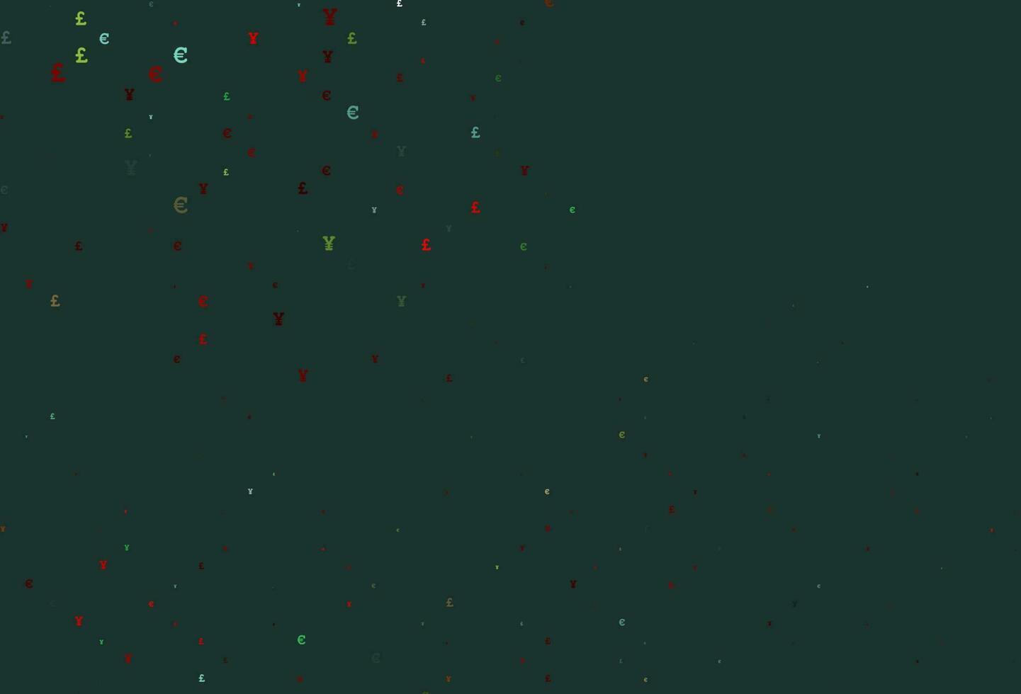disposition vectorielle vert clair, rouge avec symboles bancaires. vecteur