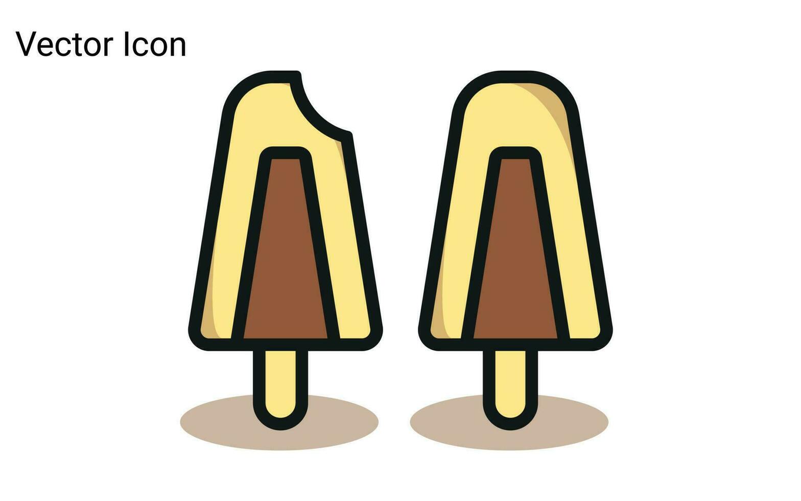 conception d'icône de crème glacée vecteur