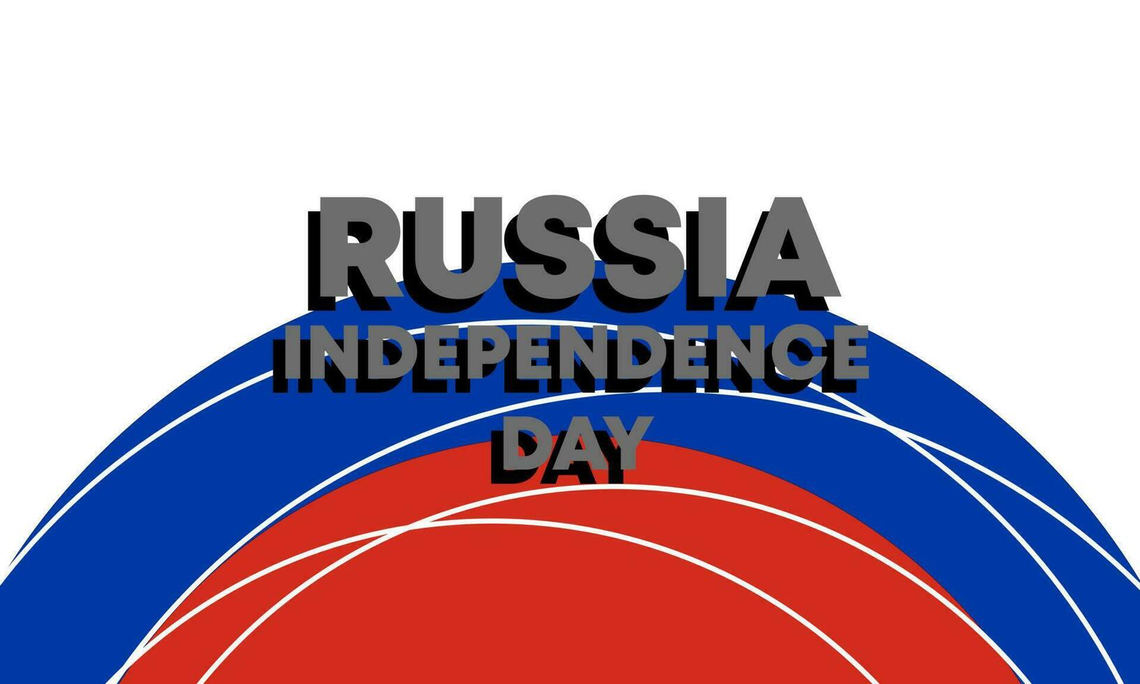 vecteur Russie indépendance journée bannière