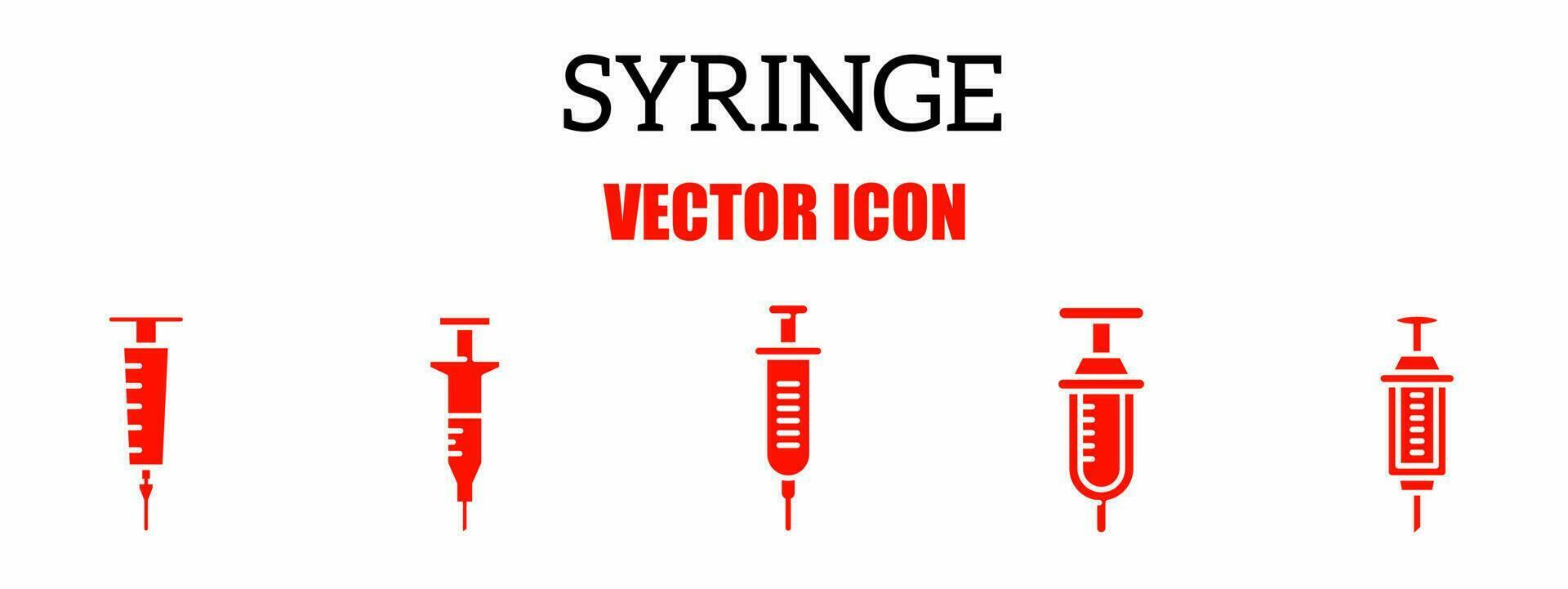 seringue symbole icône vecteur illustration. Stock vecteur.