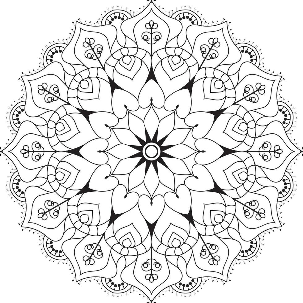 mandala coloration livre, Créatif luxe de mandala illustration vecteur