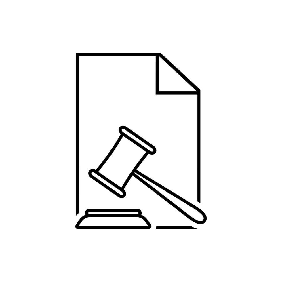 tribunal icône vecteur. Justice illustration signe. loi symbole ou logo. vecteur