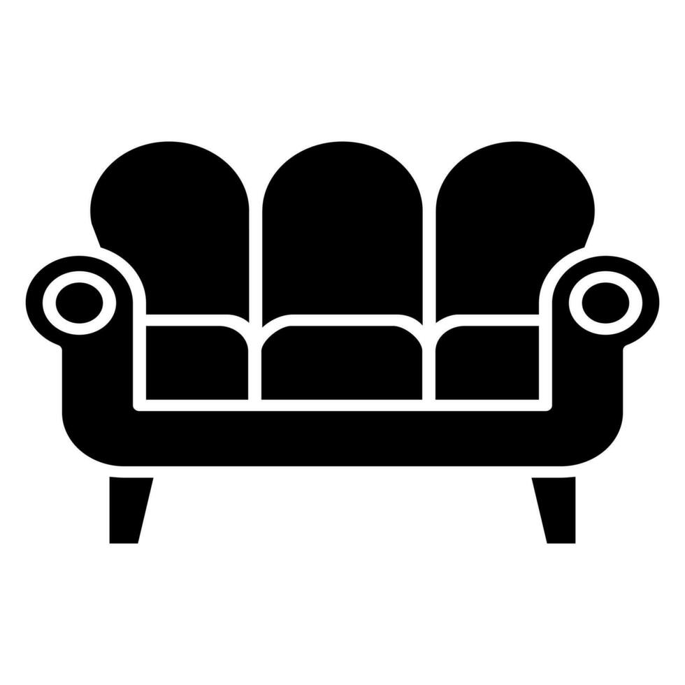 meubles icône vecteur. fauteuil illustration signe. canapé symbole ou logo. vecteur