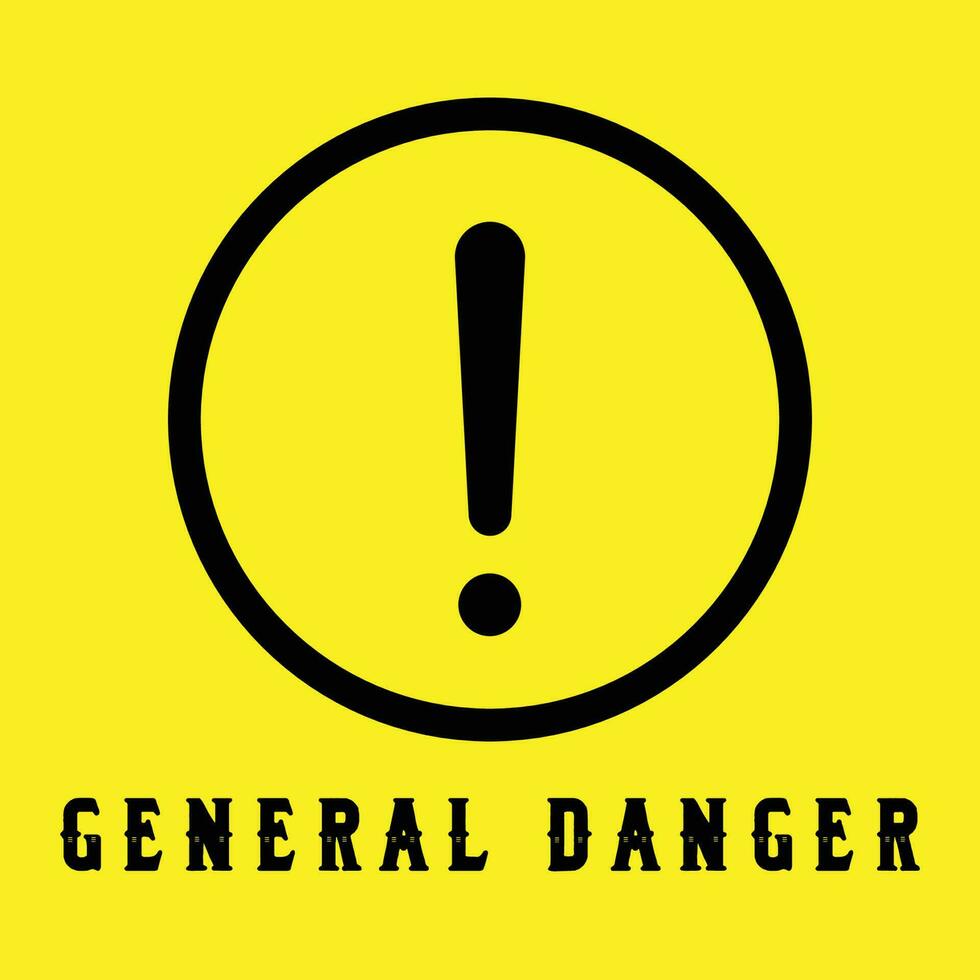 général danger symbole vecteur