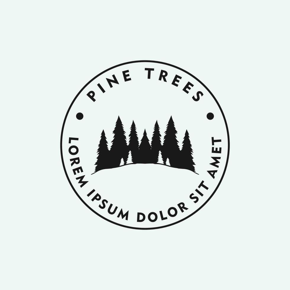 pin arbre logo vecteur