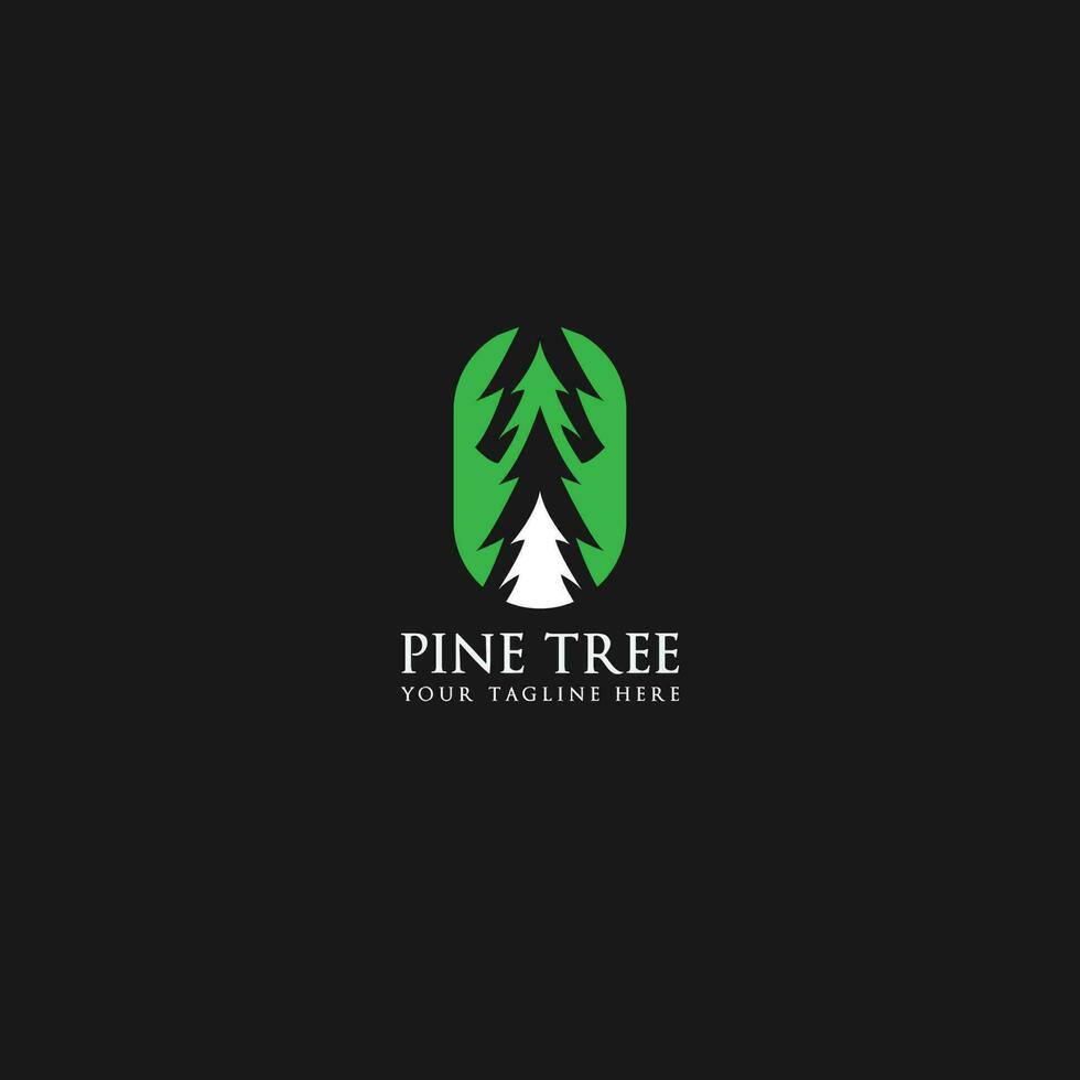 pin arbre logo vecteur