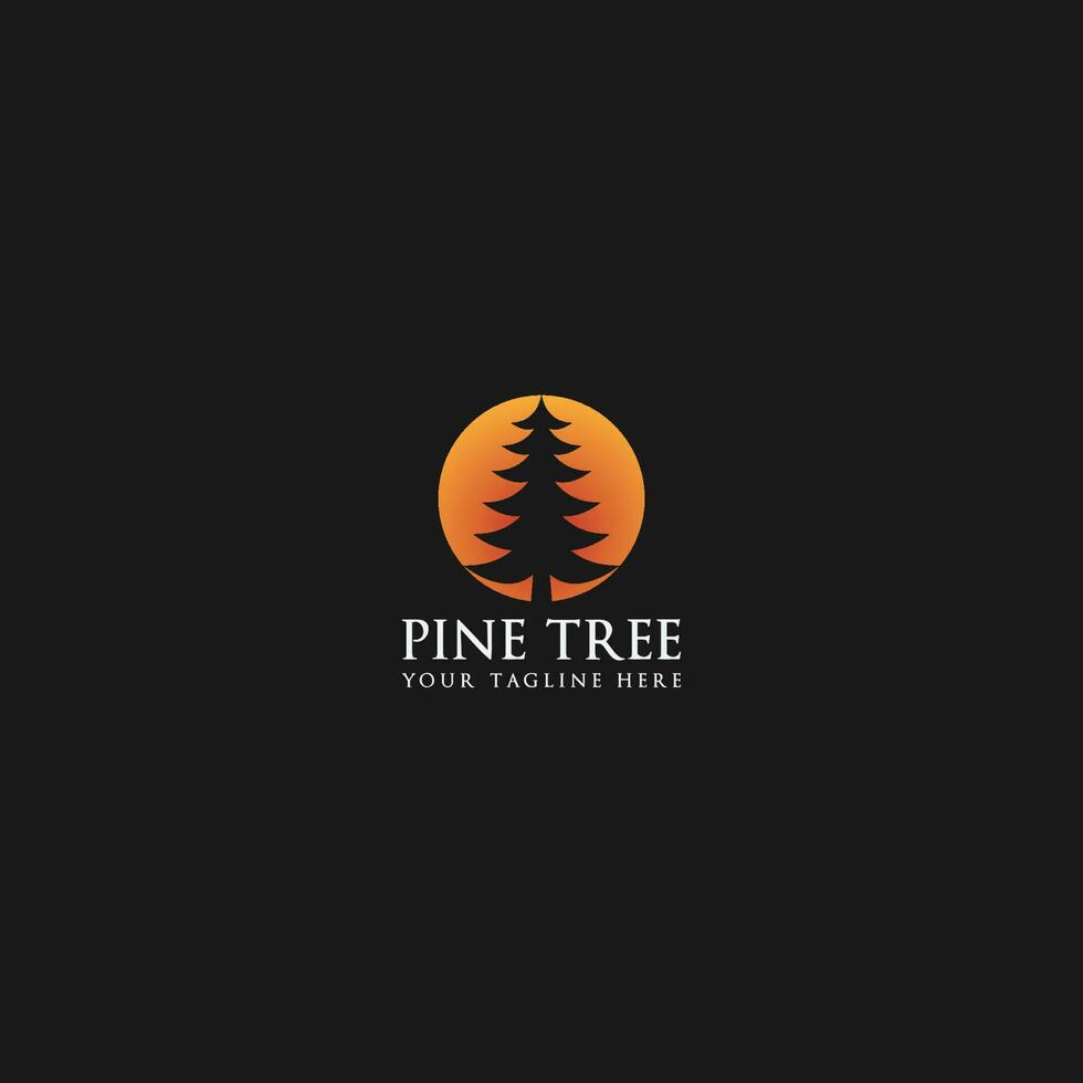 pin arbre logo vecteur