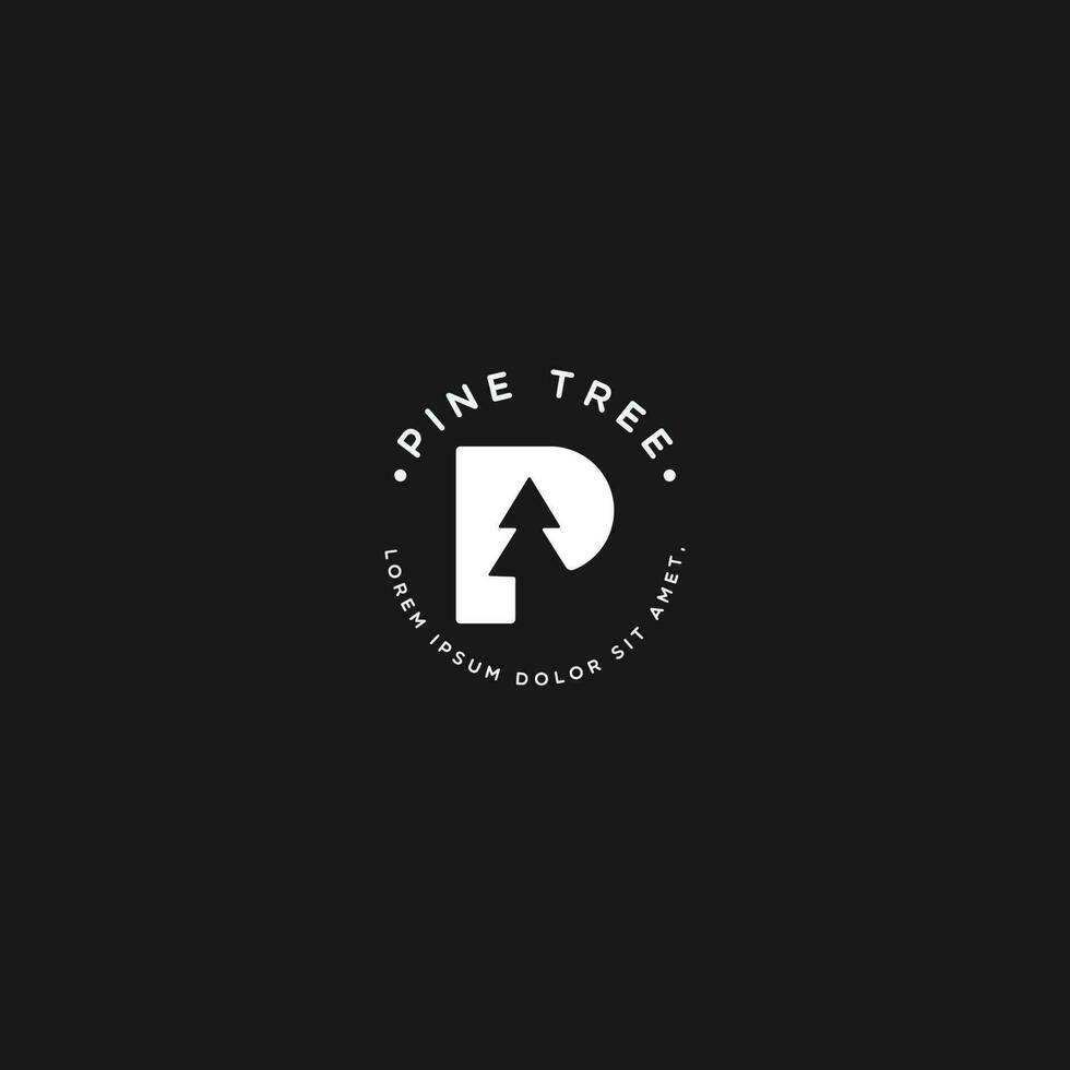 pin arbre logo vecteur