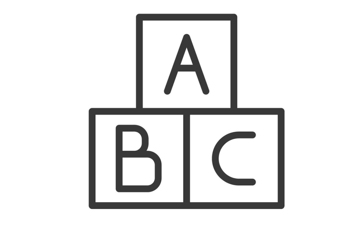 éducation contour icône illustration vecteur