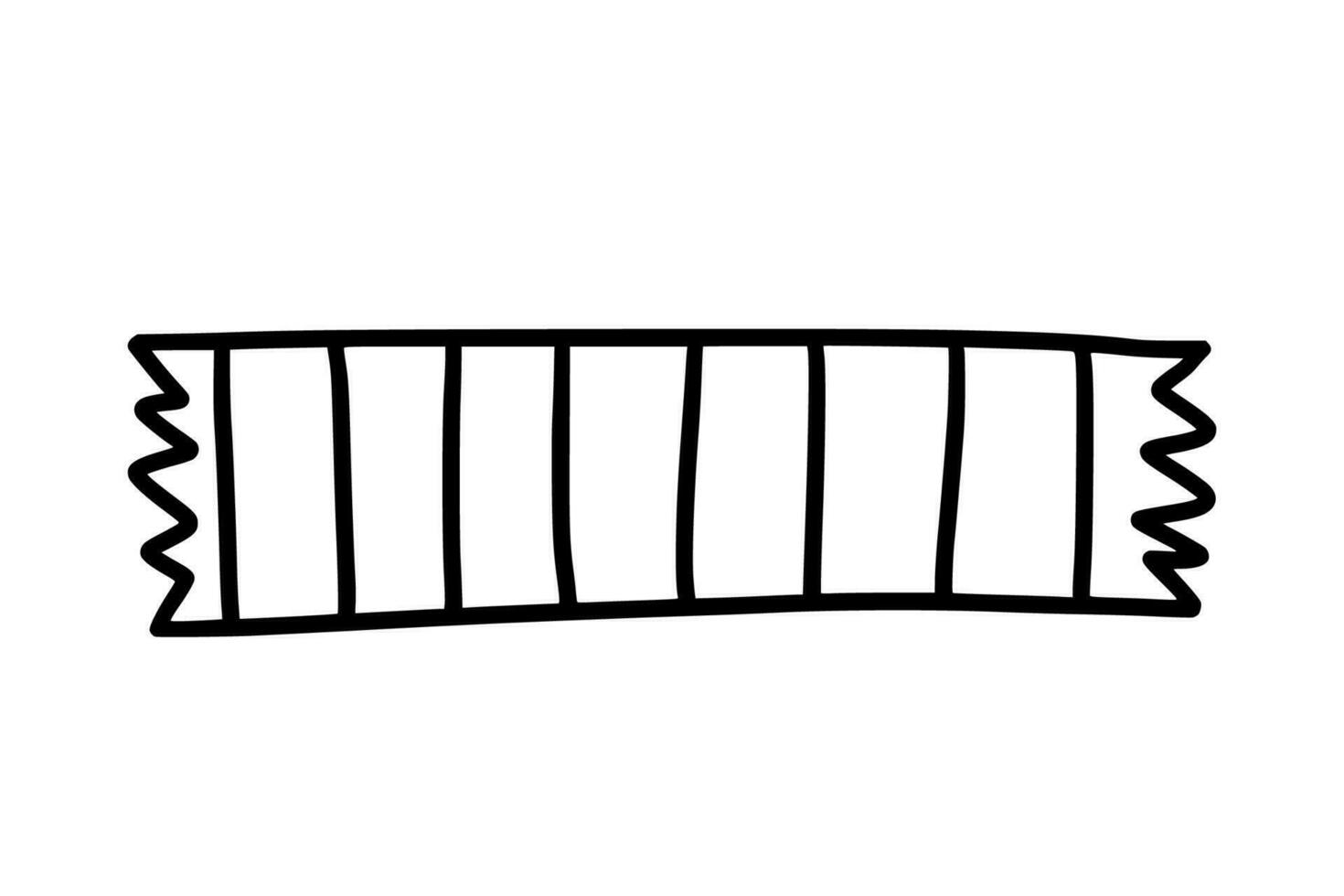 illustration de griffonnage de ruban adhésif washi vecteur