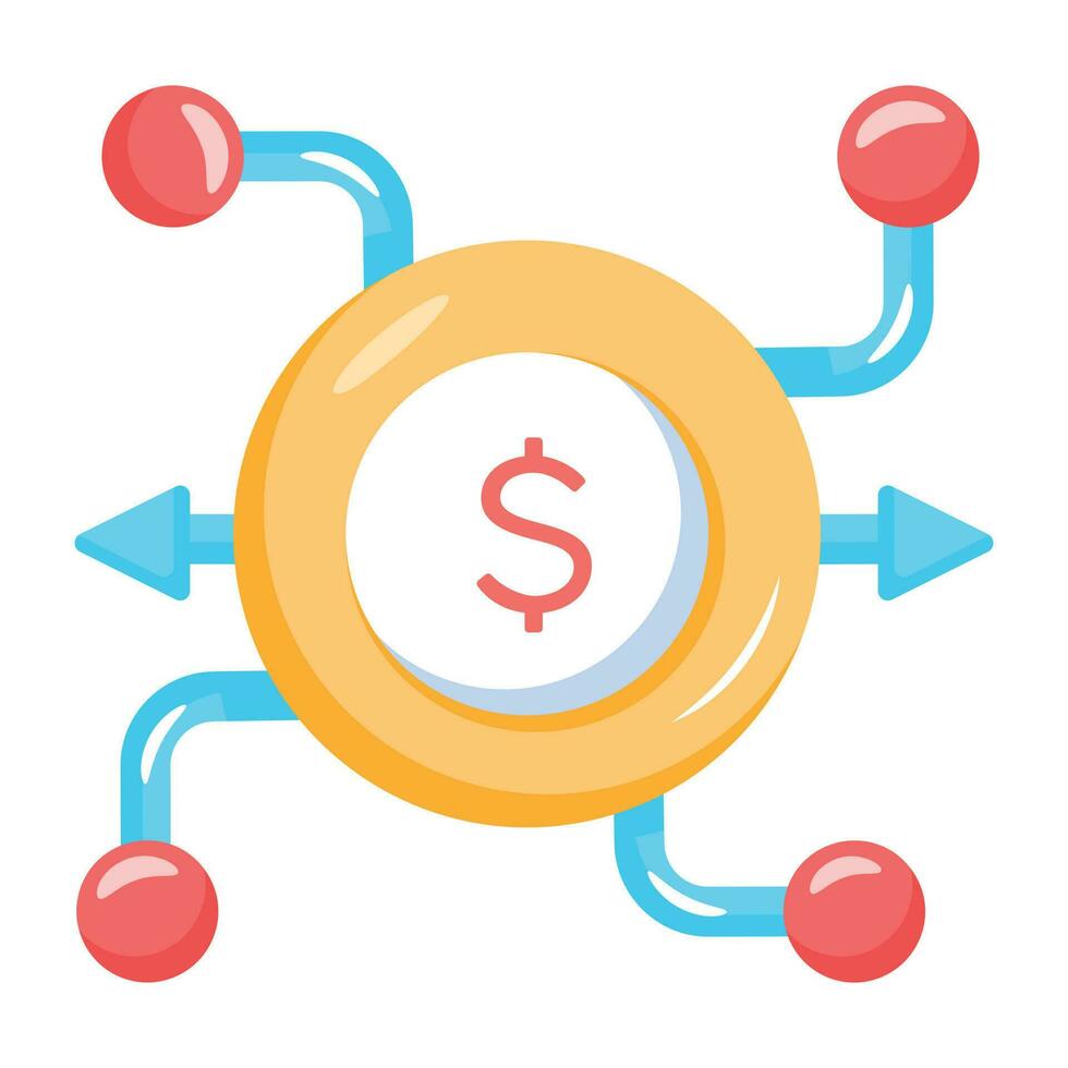 financement participatif à la mode vecteur