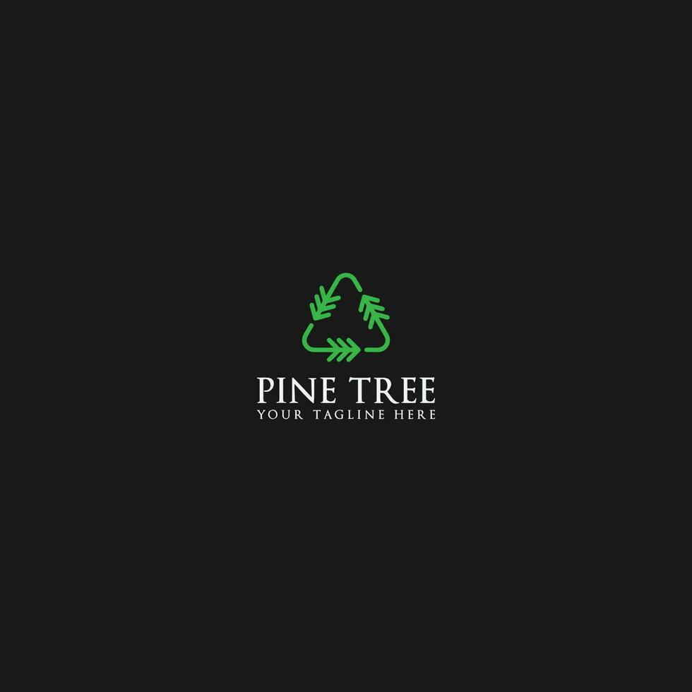 pin arbre logo vecteur