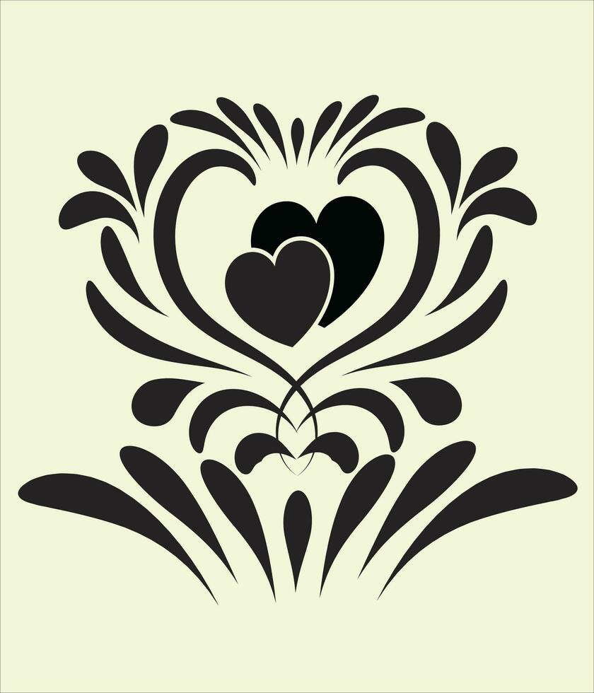 l'amour fleur main dessin art vecteur, magnifique main dessin fleur et l'amour pour conception site Internet T-shirt affiche bannière livre couverture les filles femmes garçon vecteur