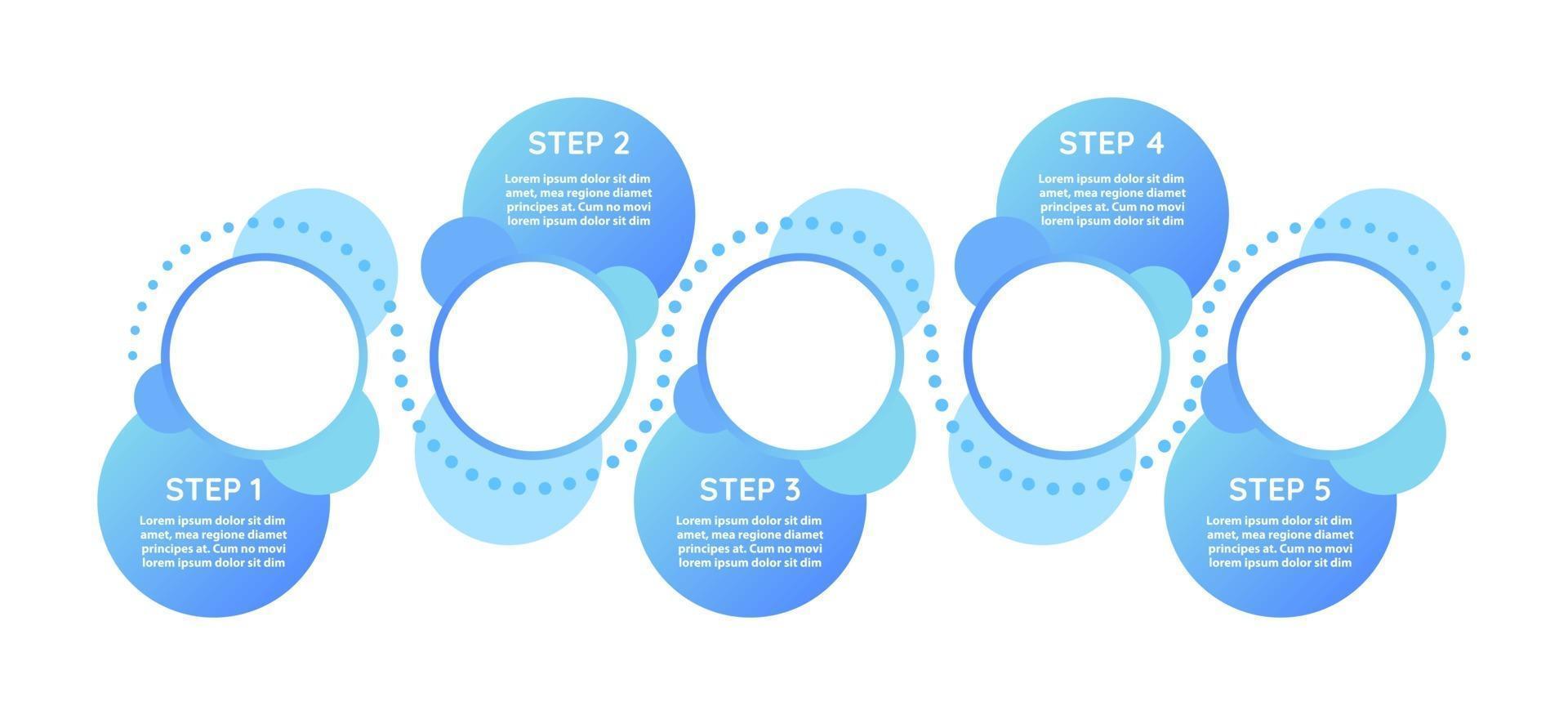 modèle infographique créatif vecteur dégradé turquoise