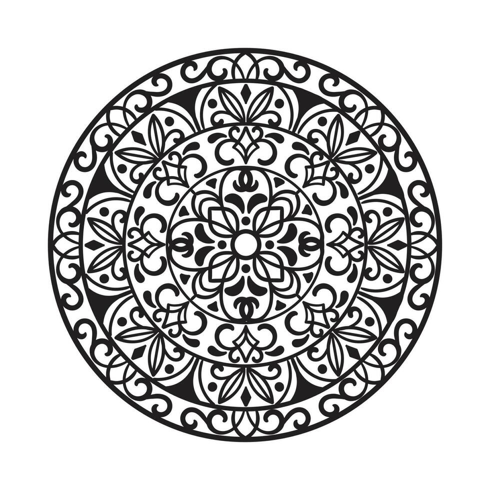 ornemental mandala illustration vecteur conception