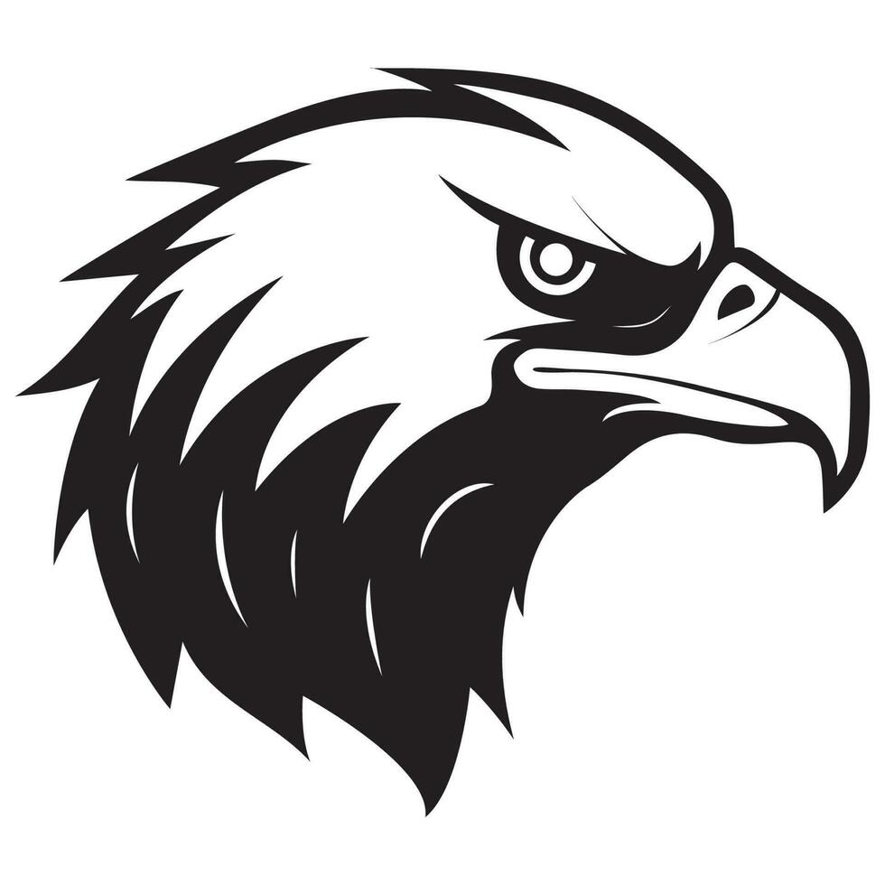 logo tête d'aigle vecteur