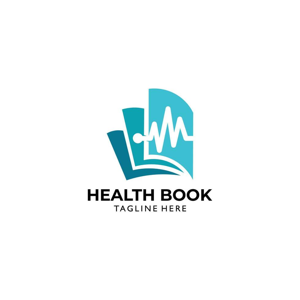 santé livre logo icône vecteur isolé