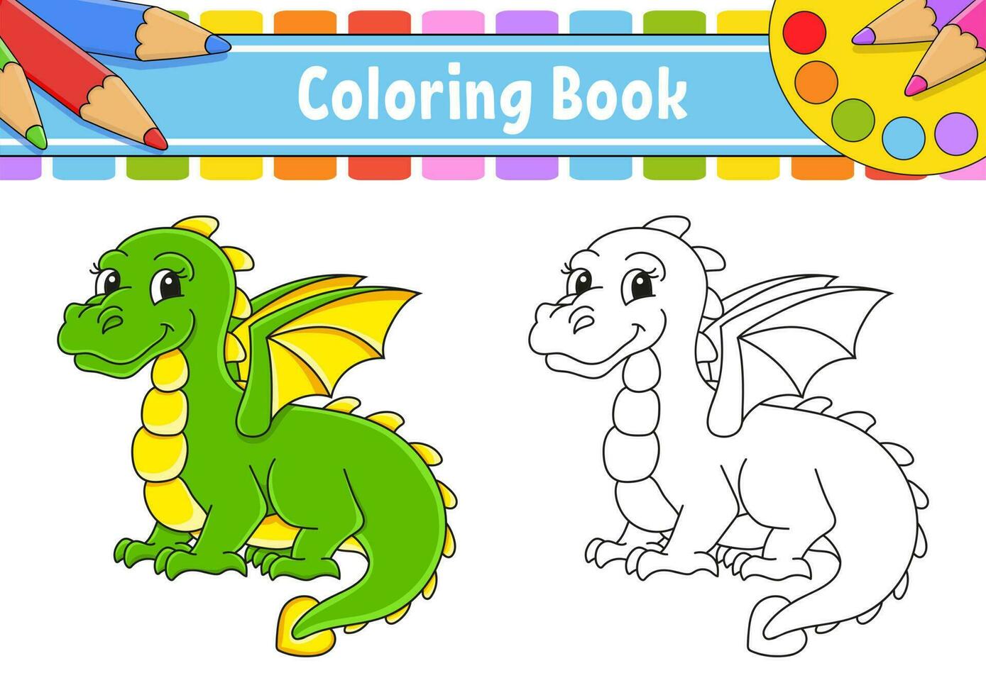 livre de coloriage pour les enfants. personnage de dessin animé. silhouette de contour noir. isolé sur fond blanc. illustration vectorielle. vecteur