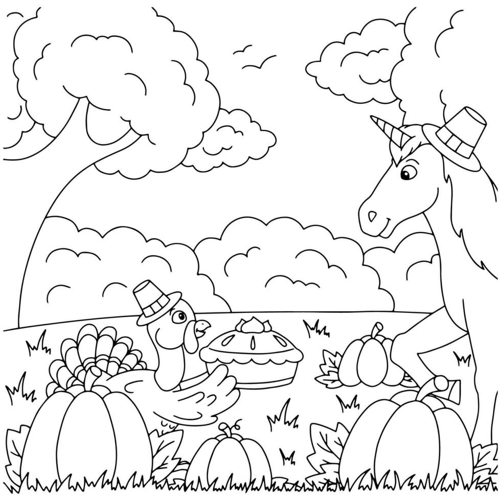 page de livre de coloriage pour les enfants. personnage de style dessin animé. illustration vectorielle isolée sur fond blanc. vecteur