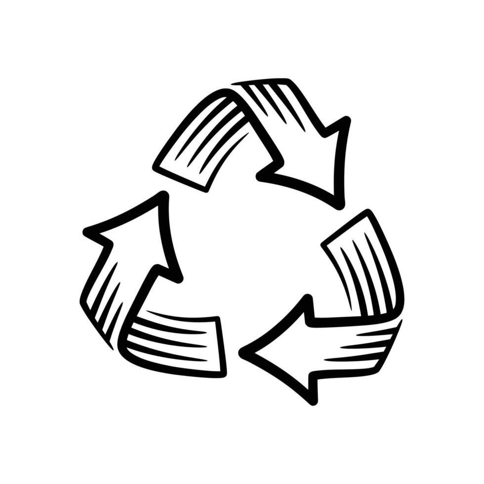 recycler signe symbole vecteur illustration