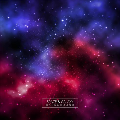 Bel univers fond coloré de galaxie vecteur