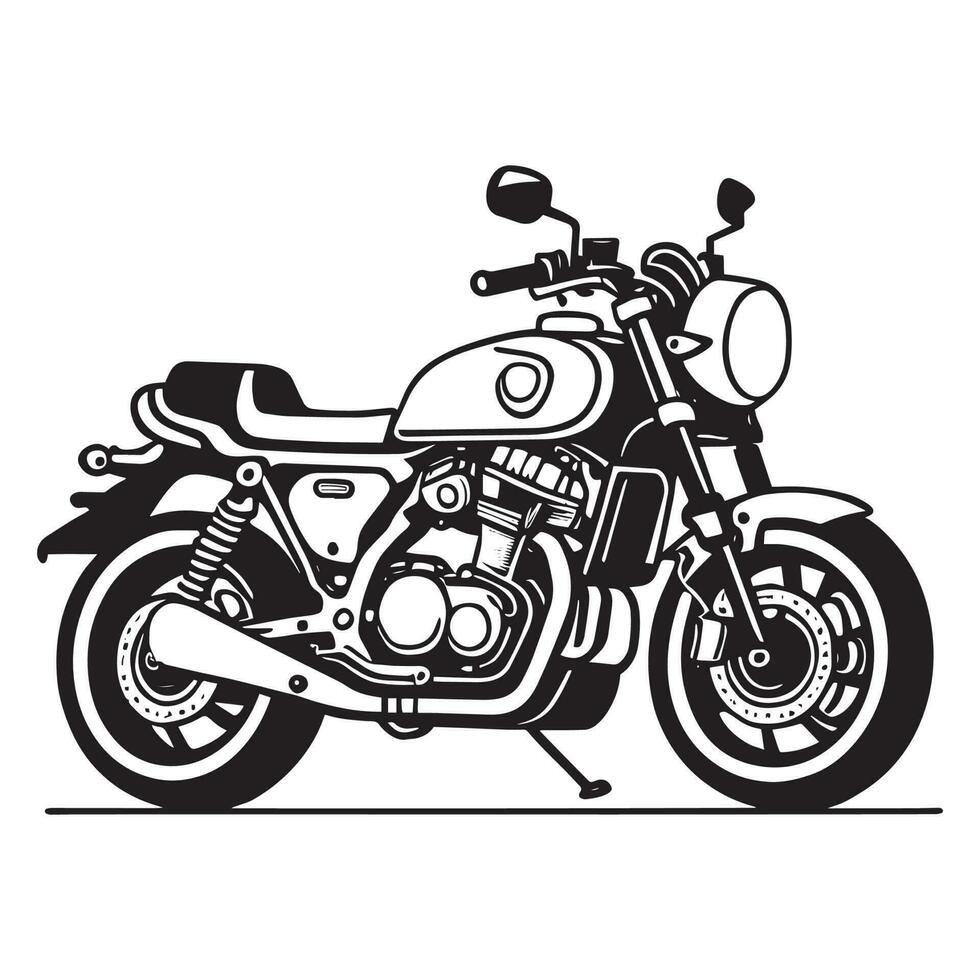 une moto vecteur clipart, moto ligne art logo, moto vecteur silhouette, une homme équitation une moto vecteur,