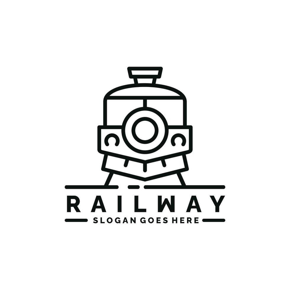 train logo conception vecteur illustration