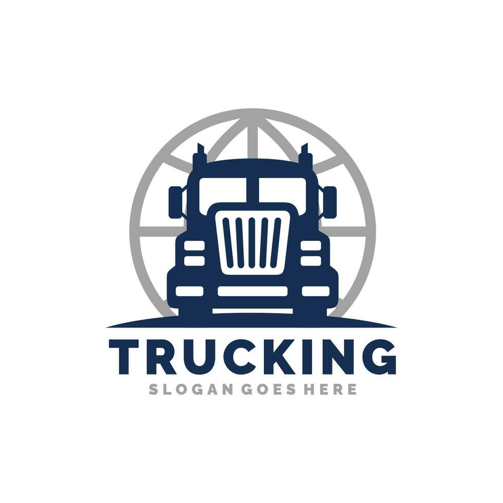 illustration vectorielle de camion logo design vecteur
