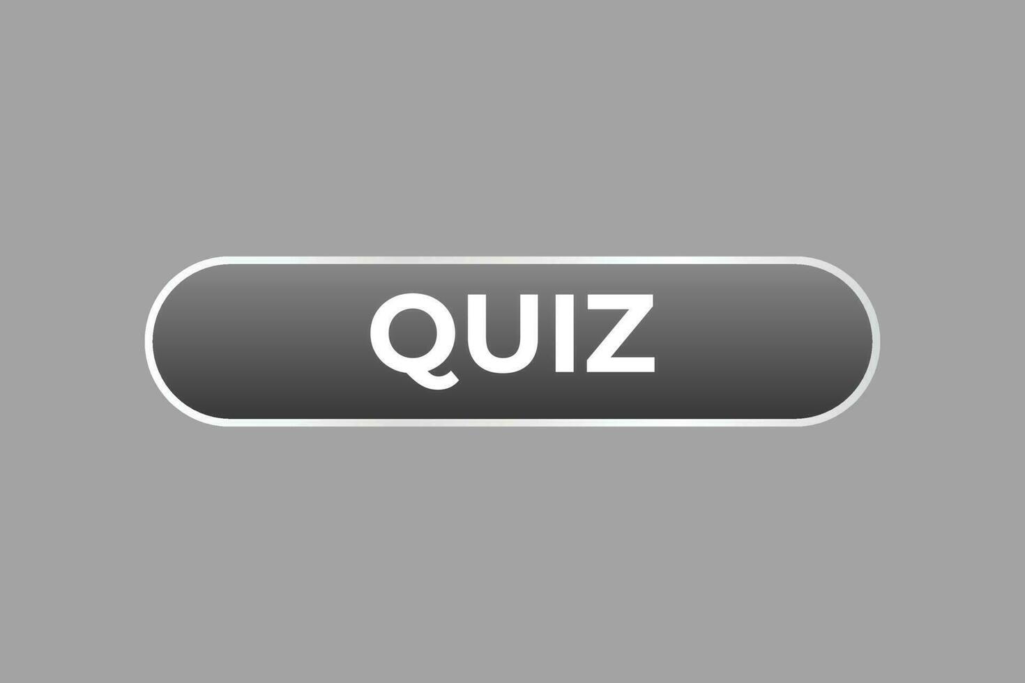 quiz bouton. discours bulle, bannière étiquette quiz vecteur