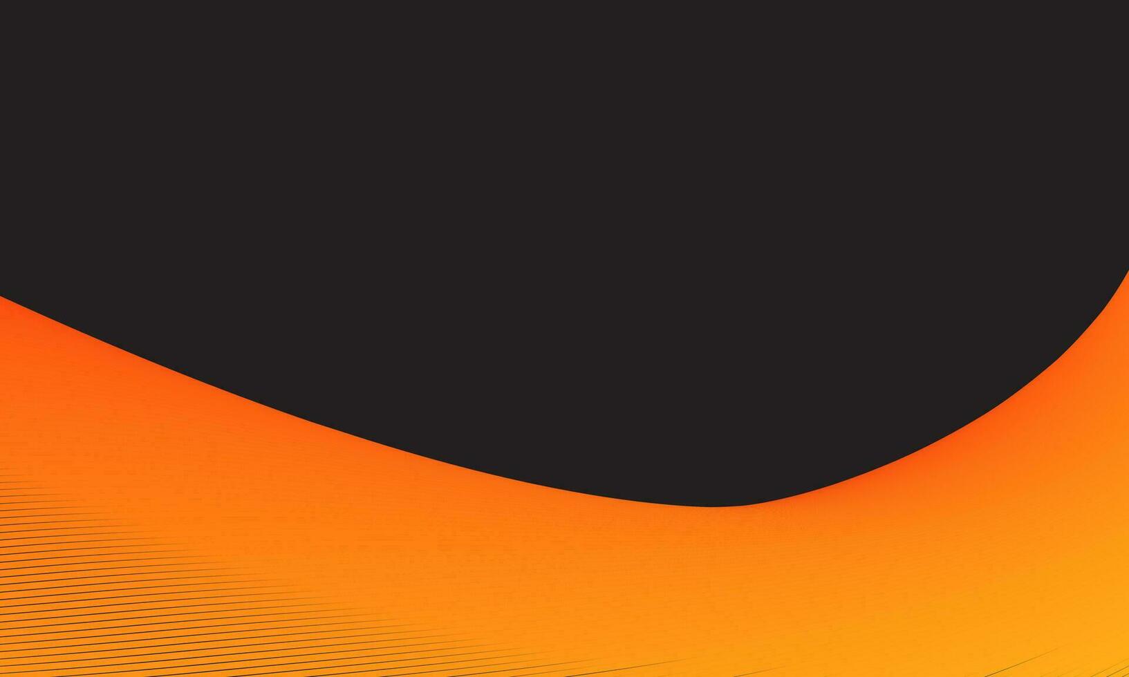 lisse Orange et Jaune dynamique ondulé courbe lignes. moderne branché conception élément. vecteur illustration