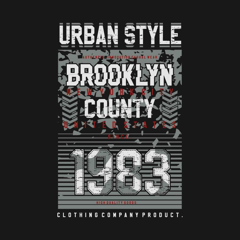 Brooklyn supérieur culture, graphique, typographie vecteur, t chemise conception, illustration, bien pour décontractée style vecteur