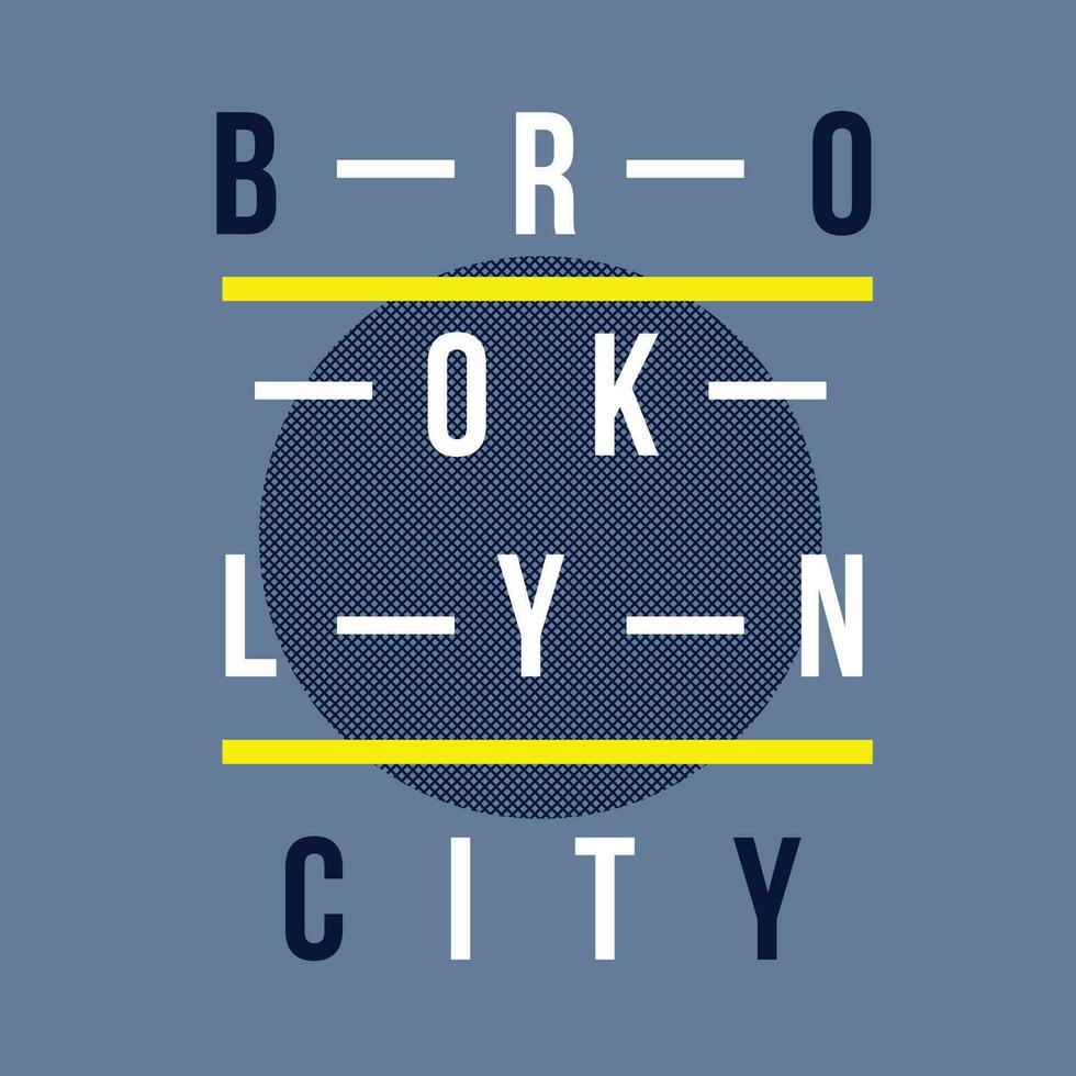 Brooklyn abstrait graphique, typographie vecteur, t chemise conception illustration, bien pour prêt imprimer, et autre utilisation vecteur