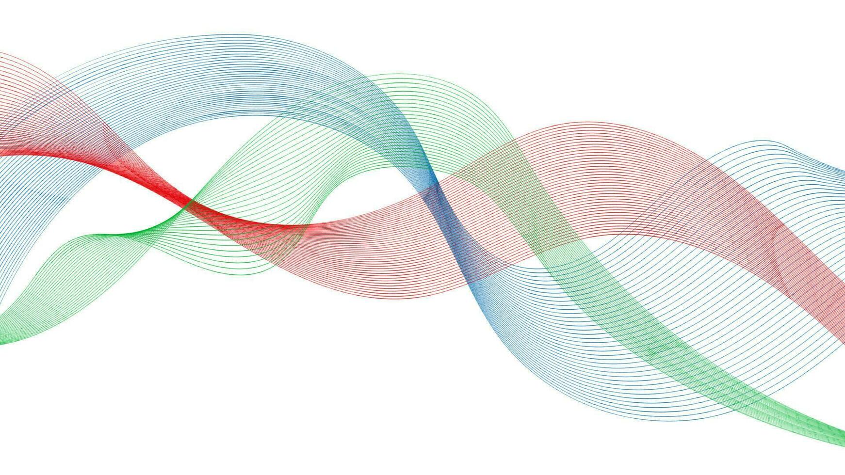 toile de fond abstraite avec des lignes de dégradé de vagues colorées sur fond blanc. fond de technologie moderne, conception de vagues. illustration vectorielle vecteur