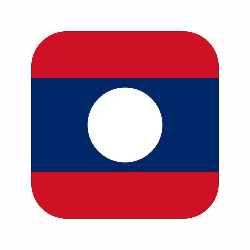 illustration simple du drapeau du laos pour le jour de lindépendance ou les élections vecteur