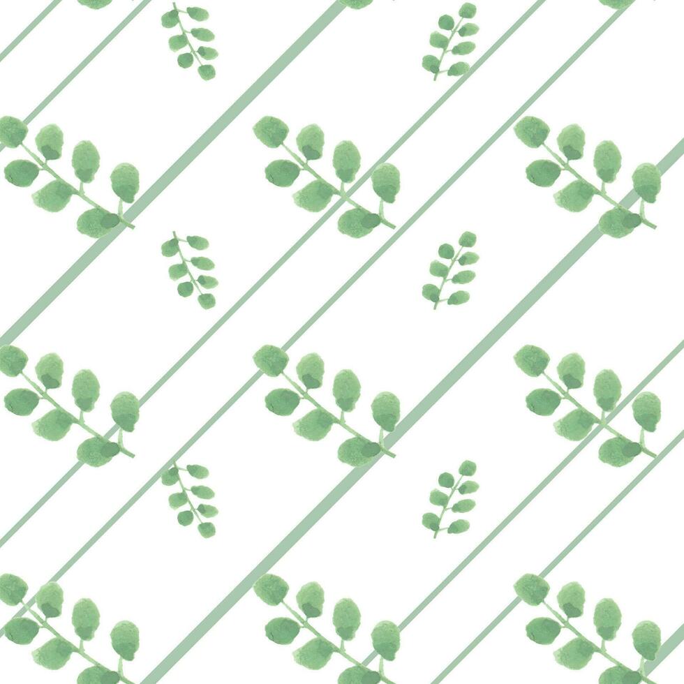aquarelle vert feuilles et géométrie Facile Contexte vecteur