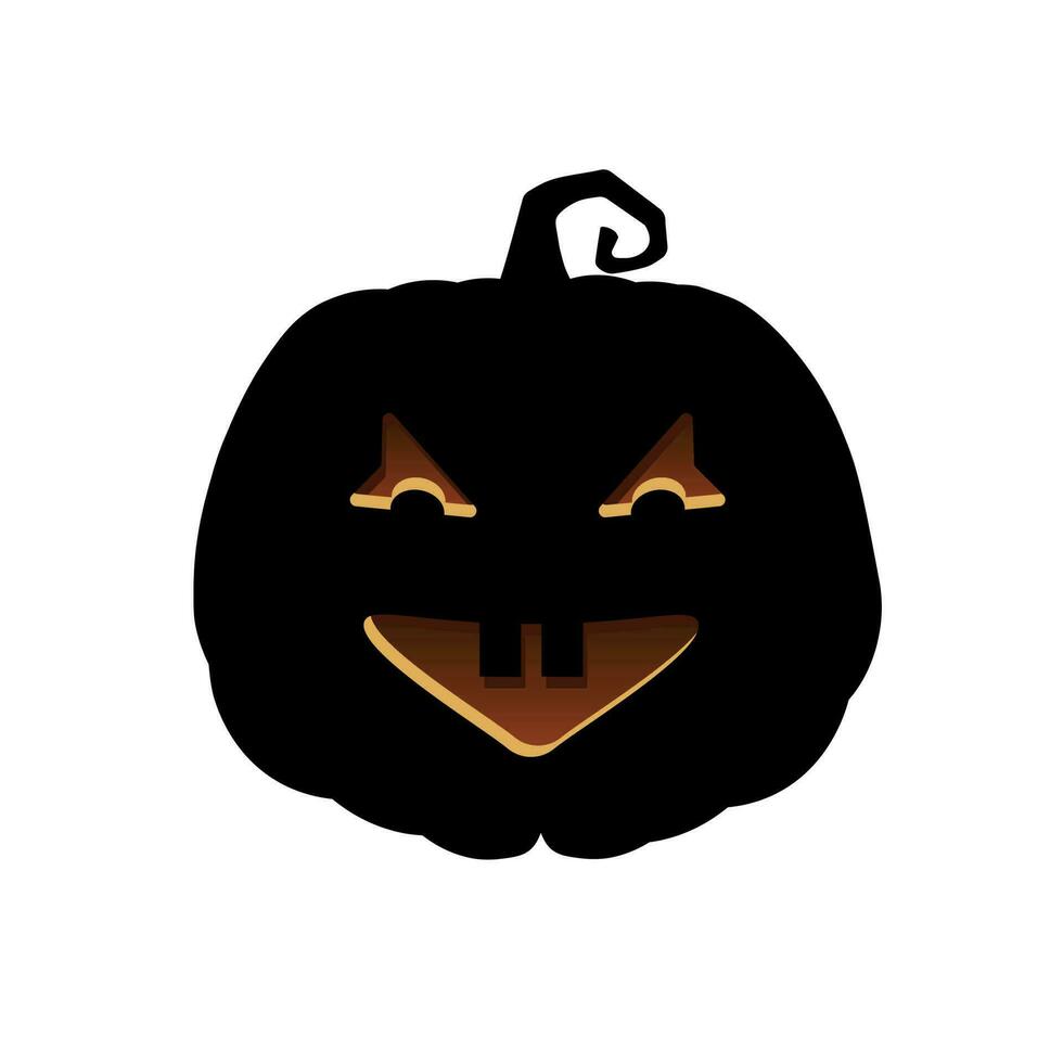 Halloween effrayant citrouille vacances dessin animé concept vecteur