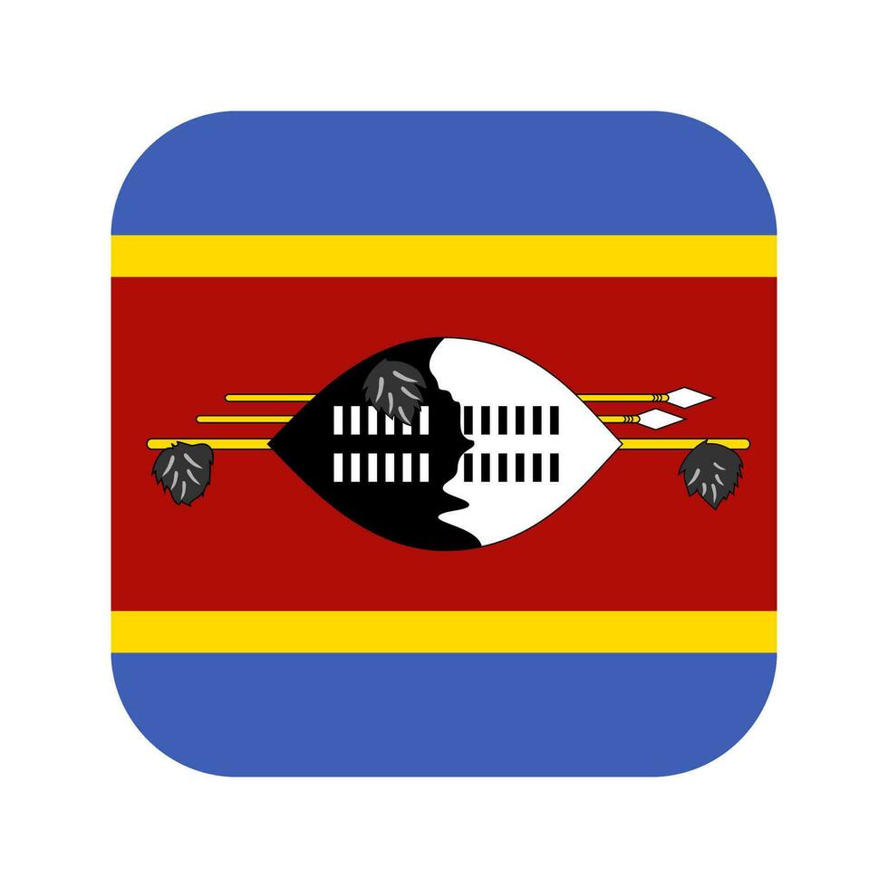 illustration simple du drapeau eswatini pour le jour de lindépendance ou les élections vecteur