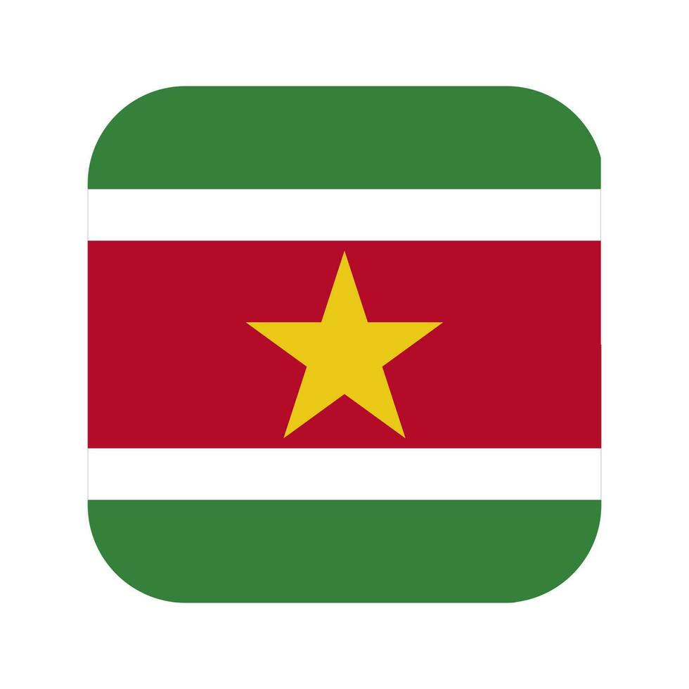 illustration simple du drapeau du suriname pour le jour de lindépendance ou les élections vecteur