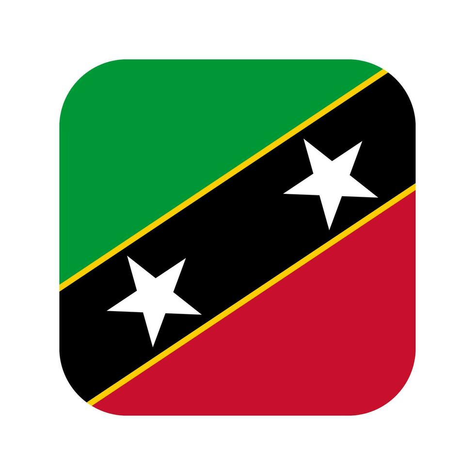 illustration simple du drapeau de saint kitts et nevis pour le jour de lindépendance ou les élections vecteur