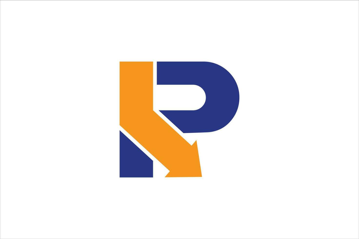 r et La Flèche minimal Créatif audacieux moderne logo conception modèle vecteur