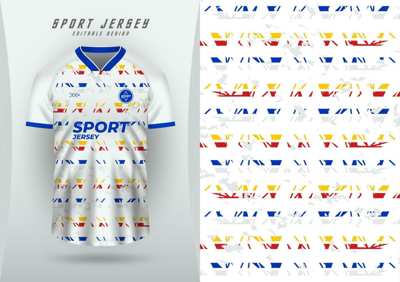 des sports Contexte pour Jersey, football Jersey, fonctionnement Jersey, courses Jersey, modèle, blanc avec coloré rayures avec conception. vecteur